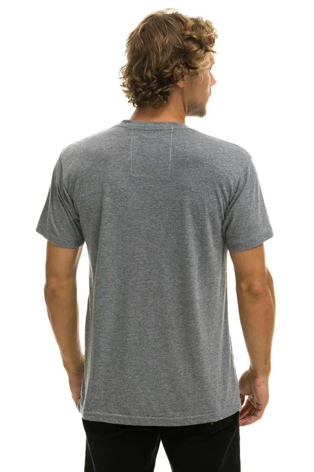 WomenMen Tees Aviator Nation Basic Tee 8211 Heather Grey