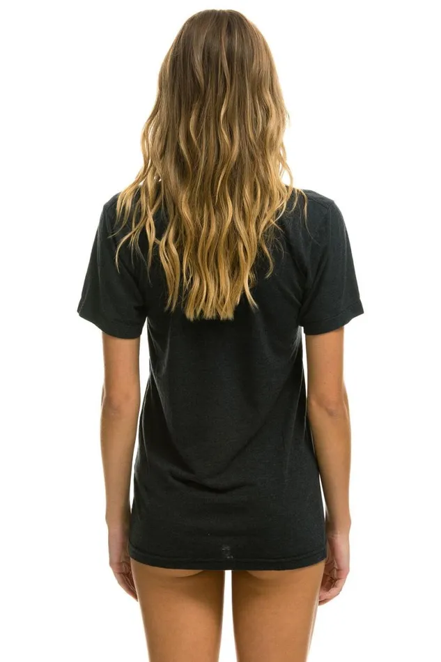 WomenMen Tees Aviator Nation Haight Ashbury Tee 8211 Charcoal