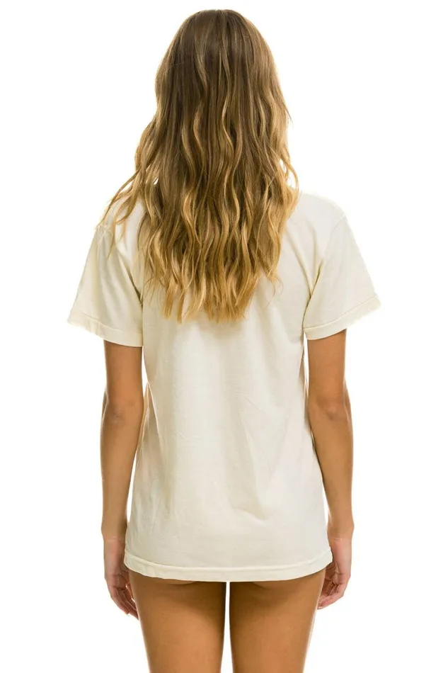 WomenMen Tees Aviator Nation Haight Ashbury Tee 8211 Vintage White