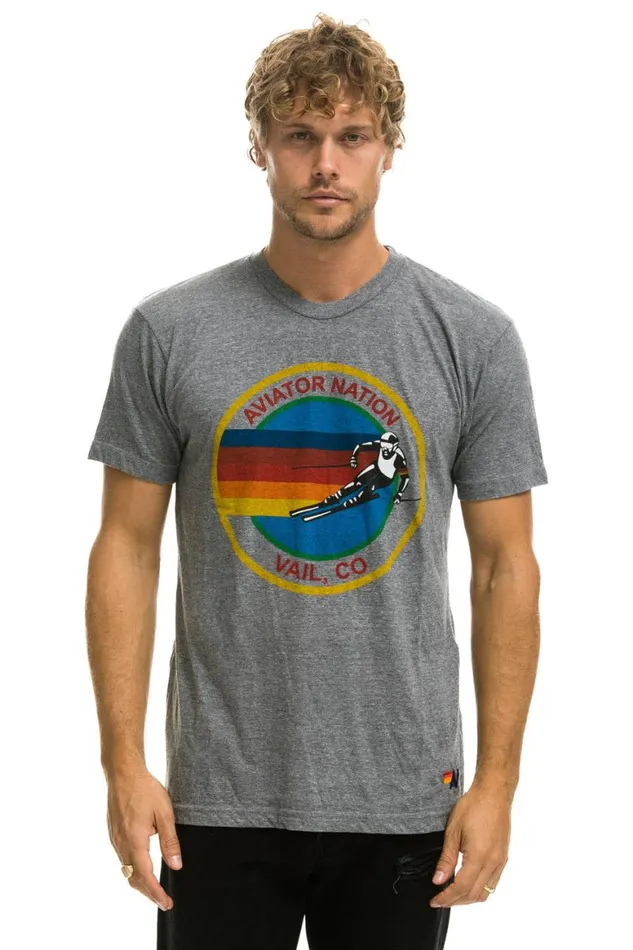 WomenMen Tees Aviator Nation Vail Tee 8211 Heather