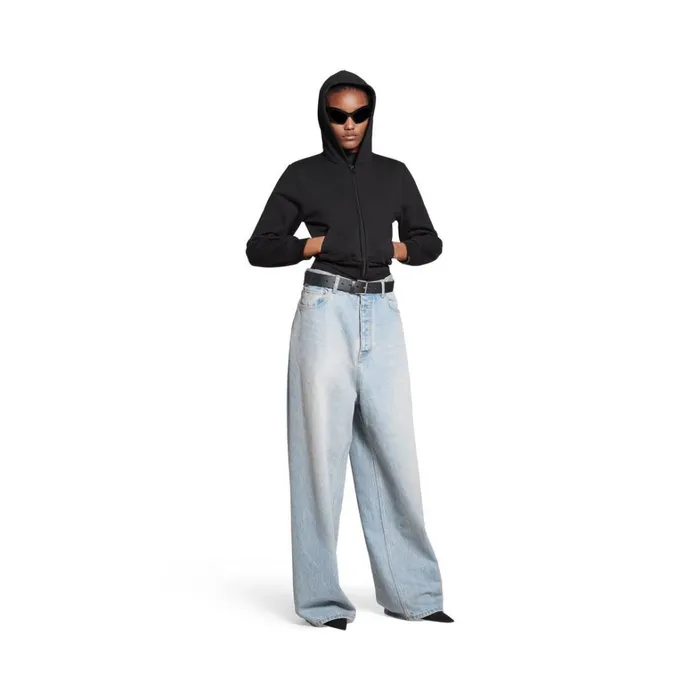 WomenMen Trousers Balenciaga Baggy Trousers In Light Blue