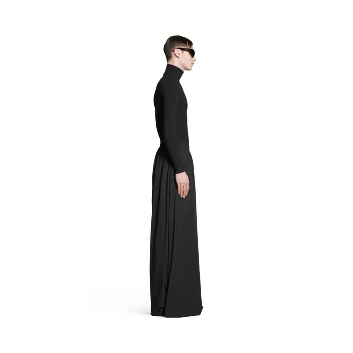 WomenMen Trousers Balenciaga Double Front Tracksuit Trousers In Black