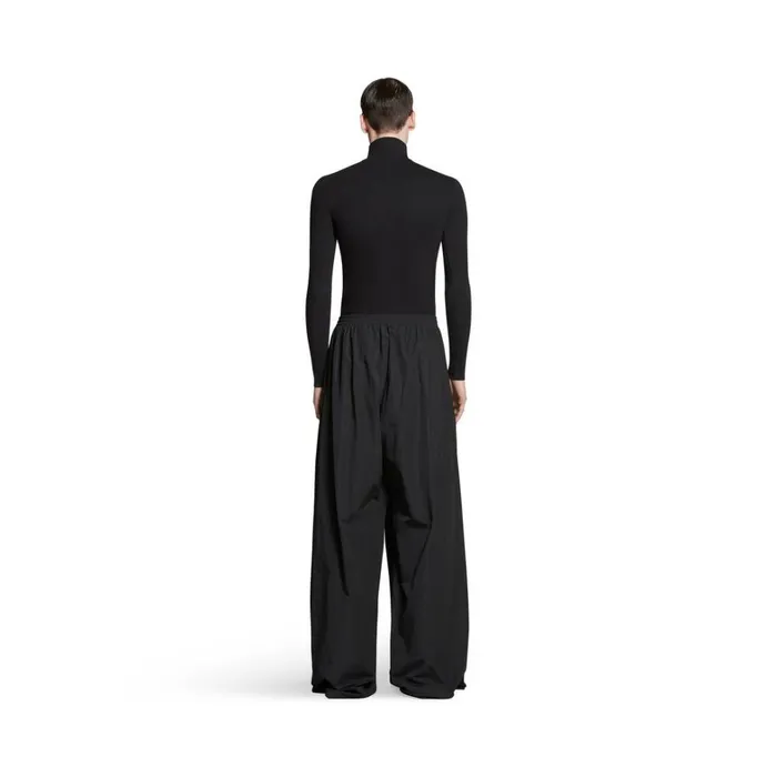 WomenMen Trousers Balenciaga Double Front Tracksuit Trousers In Black