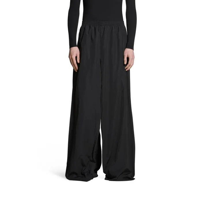 WomenMen Trousers Balenciaga Double Front Tracksuit Trousers In Black