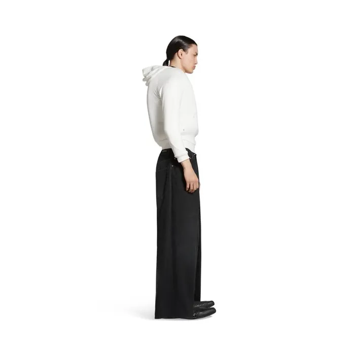 WomenMen Trousers Balenciaga Double Side Trousers In Black