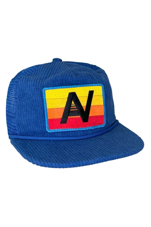 WomenMen Trucker Hats Aviator Nation Logo 8211 Vintage Corduroy Mesh Trucker Hat