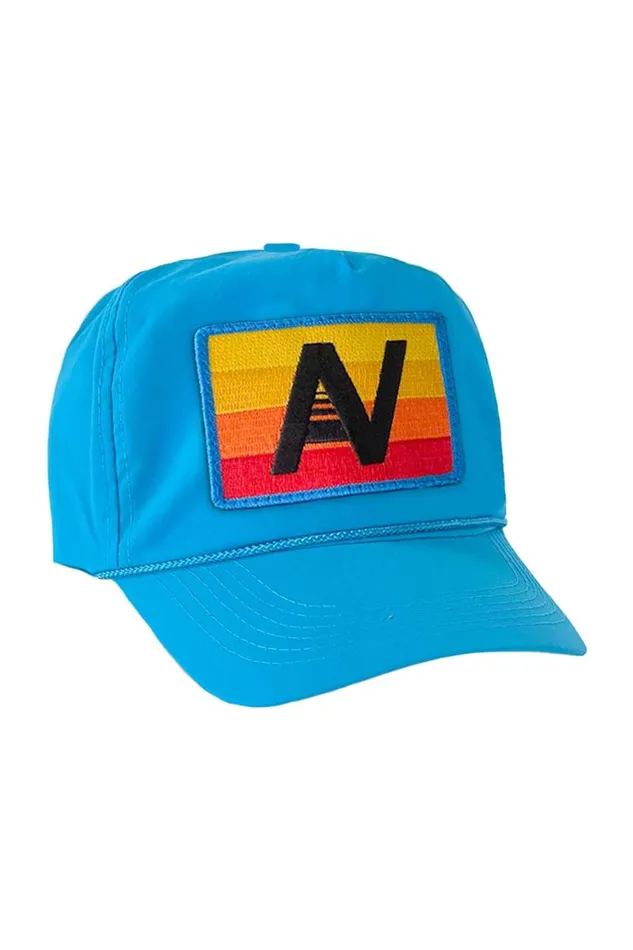 WomenMen Trucker Hats Aviator Nation Logo Rainbow 8211 Vintage Nylon Trucker Hat