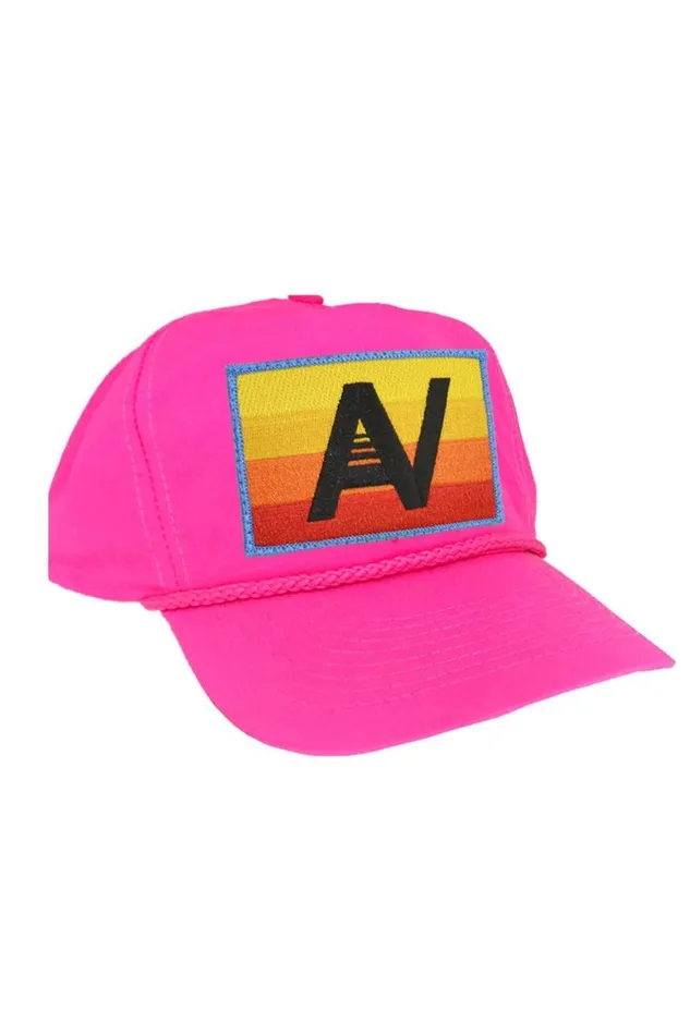 WomenMen Trucker Hats Aviator Nation Logo Rainbow 8211 Vintage Nylon Trucker Hat