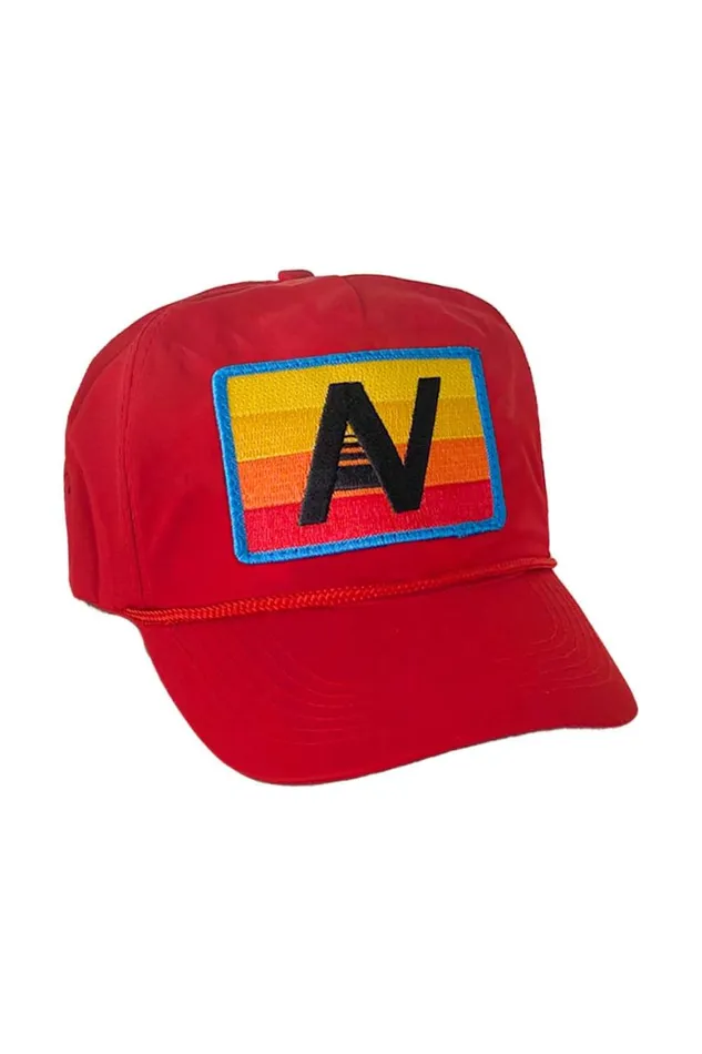 WomenMen Trucker Hats Aviator Nation Logo Rainbow 8211 Vintage Nylon Trucker Hat