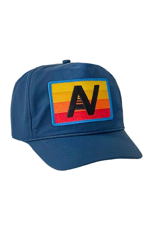 WomenMen Trucker Hats Aviator Nation Logo Rainbow 8211 Vintage Nylon Trucker Hat