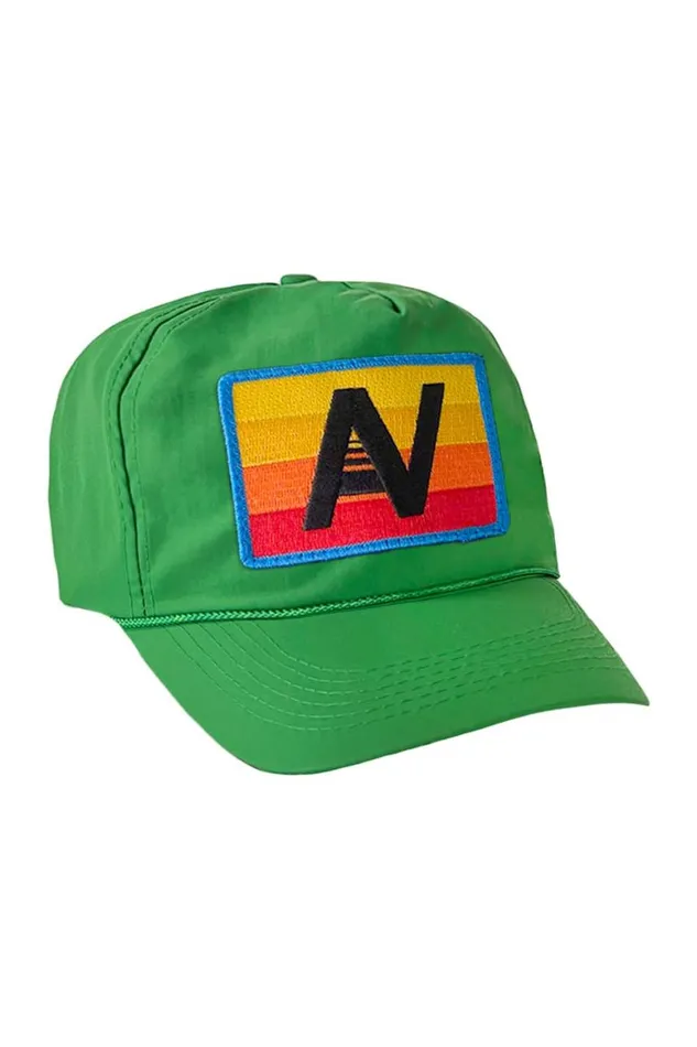 WomenMen Trucker Hats Aviator Nation Logo Rainbow 8211 Vintage Nylon Trucker Hat
