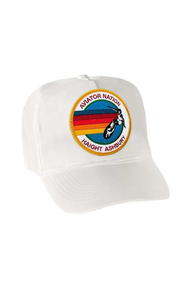 WomenMen Trucker Hats Aviator Nation Signature Haight Ashbury Vintage Nylon Trucker Hat