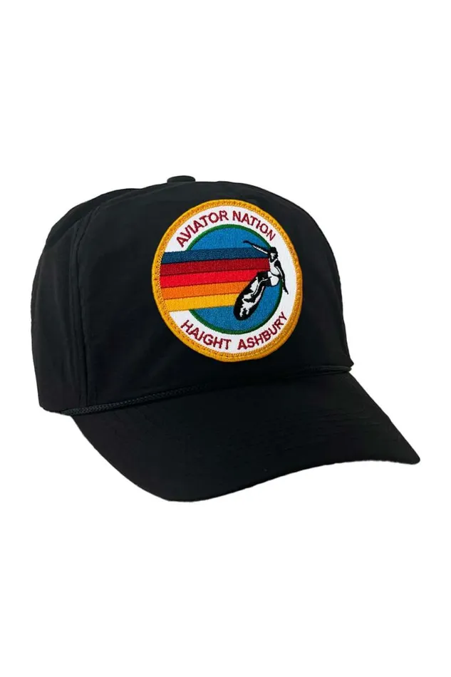 WomenMen Trucker Hats Aviator Nation Signature Haight Ashbury Vintage Nylon Trucker Hat
