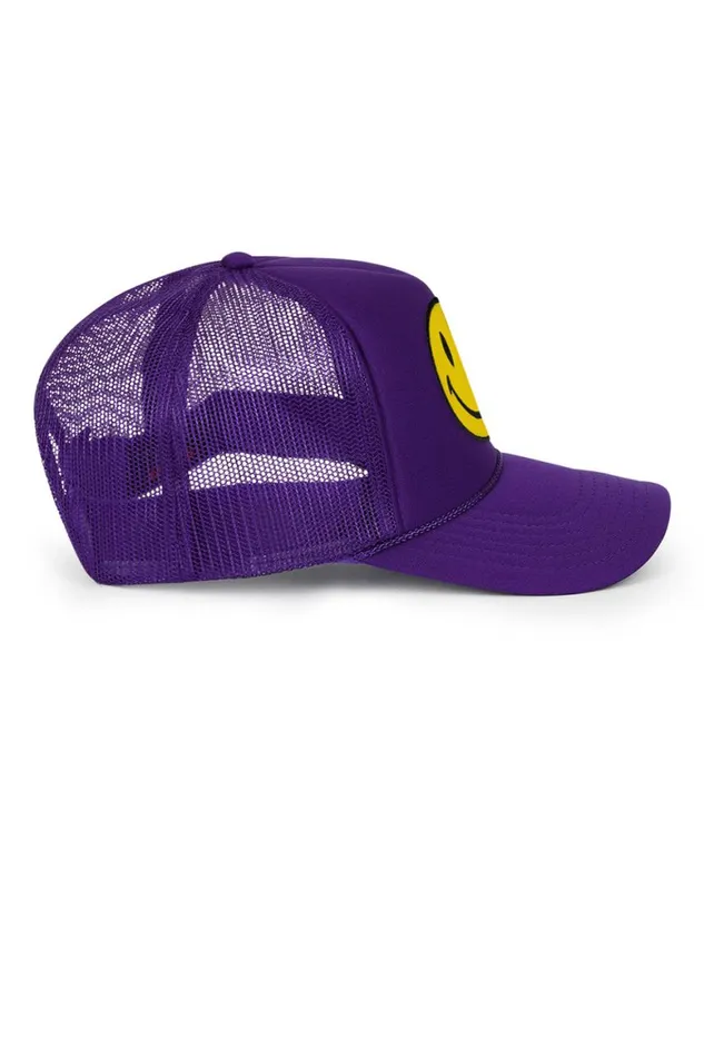 WomenMen Trucker Hats Aviator Nation Smiley Vintage Trucker Hat