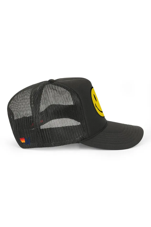 WomenMen Trucker Hats Aviator Nation Smiley Vintage Trucker Hat