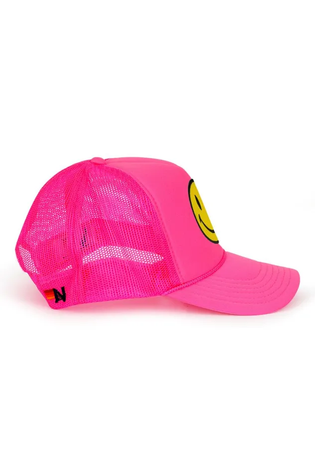 WomenMen Trucker Hats Aviator Nation Smiley Vintage Trucker Hat
