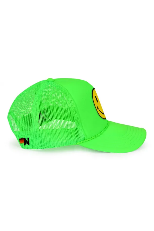WomenMen Trucker Hats Aviator Nation Smiley Vintage Trucker Hat