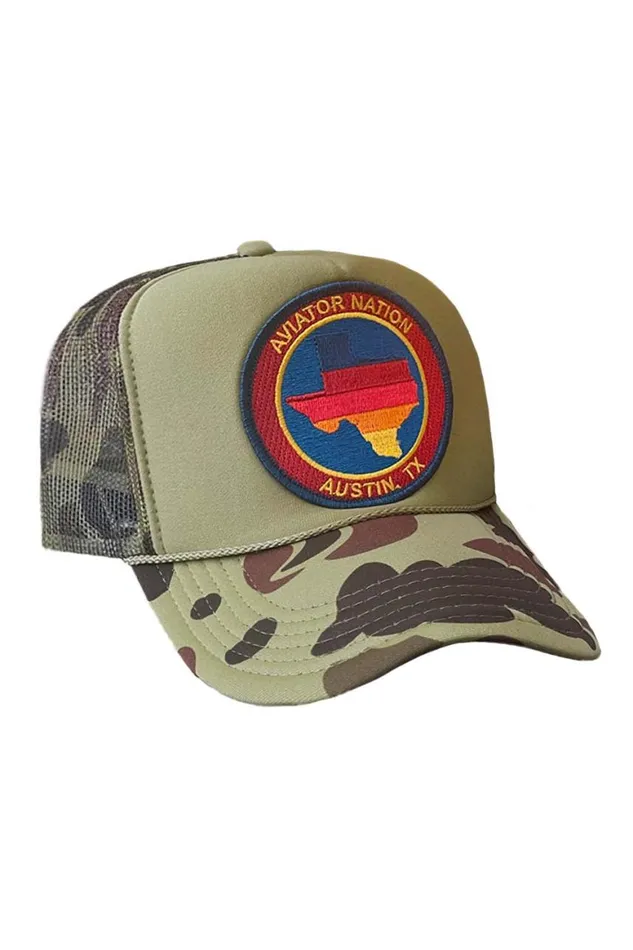 WomenMen Trucker Hats Aviator Nation Texas Trucker Hat