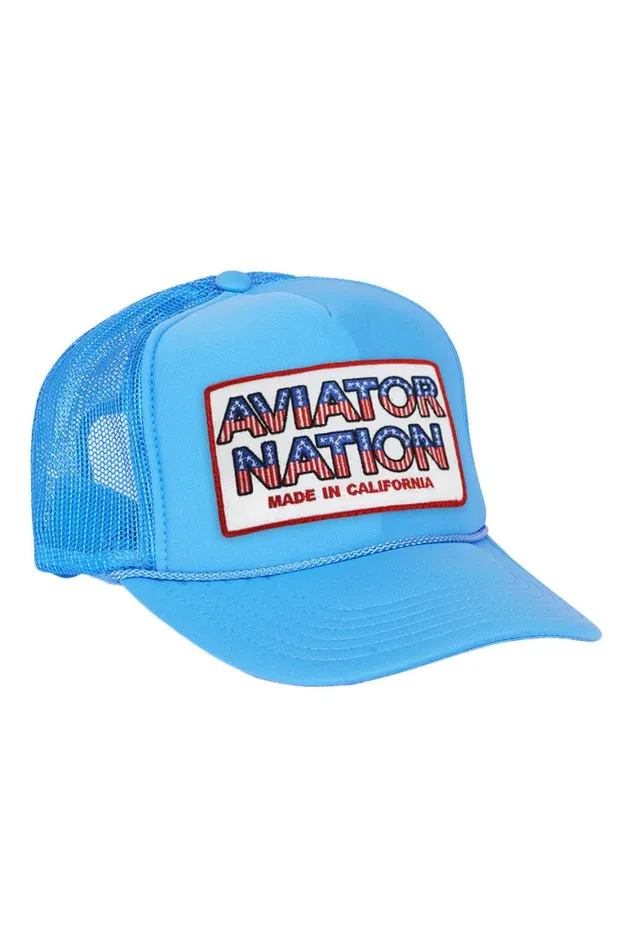 WomenMen Trucker Hats Aviator Nation Usa Patriotic Vintage Trucker Hat