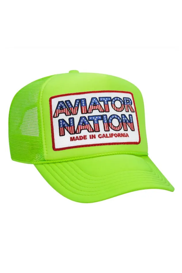 WomenMen Trucker Hats Aviator Nation Usa Patriotic Vintage Trucker Hat