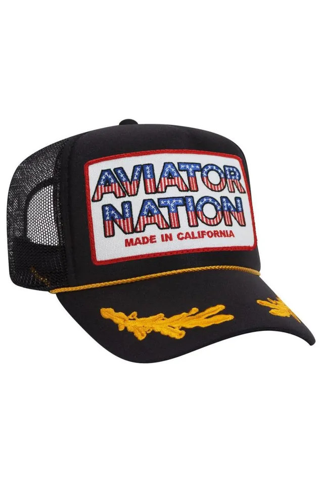 WomenMen Trucker Hats Aviator Nation Usa Patriotic Vintage Trucker Hat