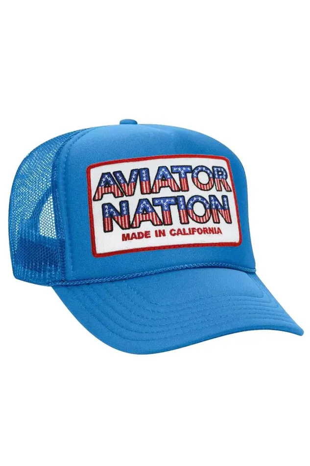 WomenMen Trucker Hats Aviator Nation Usa Patriotic Vintage Trucker Hat