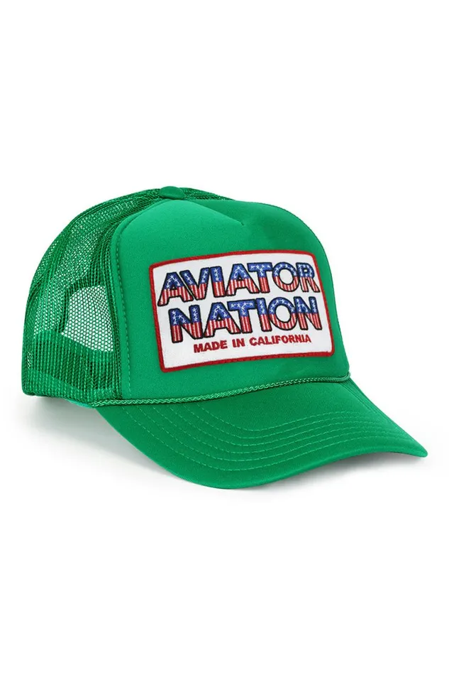 WomenMen Trucker Hats Aviator Nation Usa Patriotic Vintage Trucker Hat