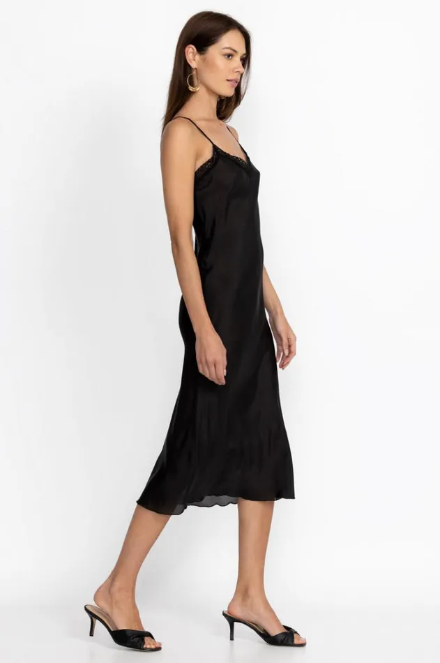 Women Midi Length Slip Black Johnny Was Slips and Camis Women Midi Length Slip Black Johnny Was Slips and Camis
