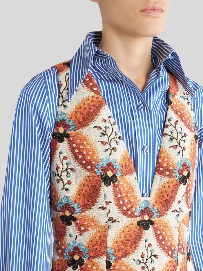 Women Mini Jacquard Dress Etro Dresses