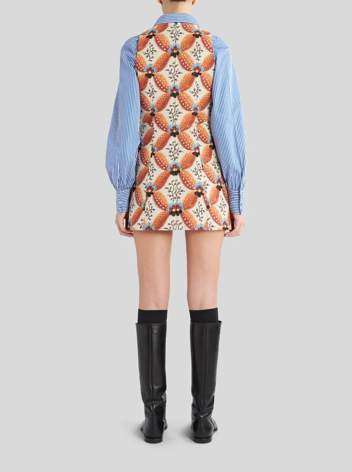 Women Mini Jacquard Dress Etro Dresses