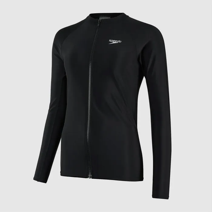 Women Modest Swimwear Speedo Women039s Long Sleeved Zip Sun Protection Top Black Women Modest Swimwear Speedo Women039s Long Sleeved Zip Sun Protection Top Black