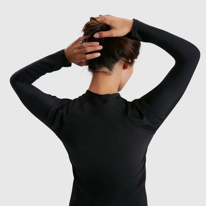 Women Modest Swimwear Speedo Women039s Long Sleeved Zip Sun Protection Top Black Women Modest Swimwear Speedo Women039s Long Sleeved Zip Sun Protection Top Black