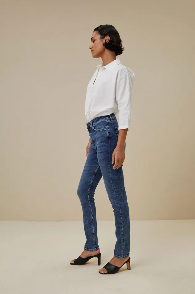 Women Norel Poplin Blouse White Bybar Blouses