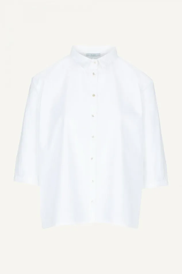 Women Norel Poplin Blouse White Bybar Blouses