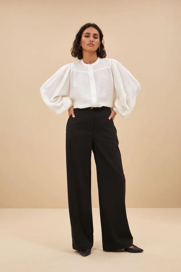 Women Odin Classy Pants Jet Black Bybar Trousers