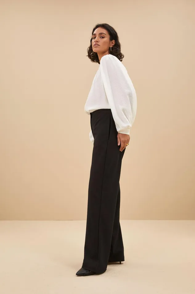 Women Odin Classy Pants Jet Black Bybar Trousers