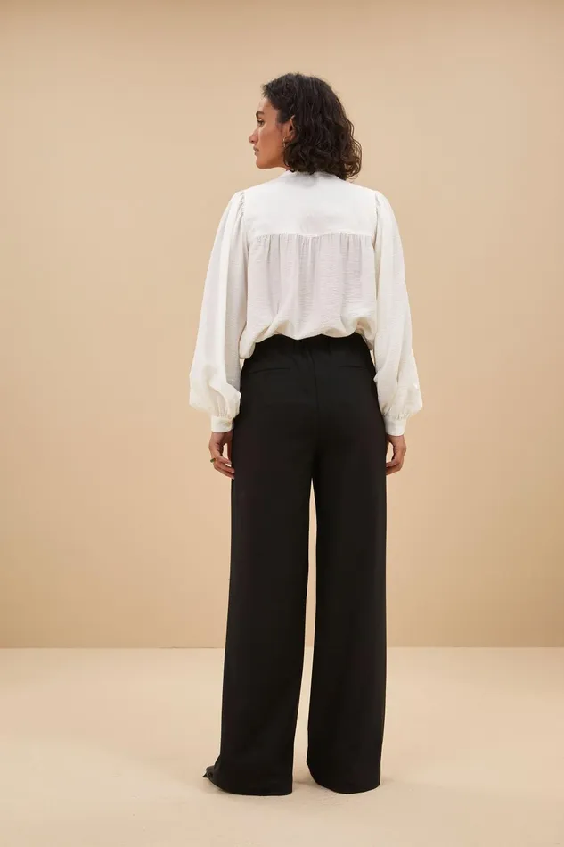 Women Odin Classy Pants Jet Black Bybar Trousers