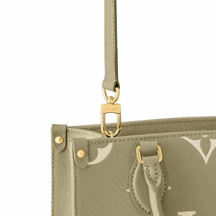 Women Onthego Bag Louis Vuitton Louis Vuitton M46647 OnTheGo PM Khaki Cream 8211 Louis Vuitton Handbag Store