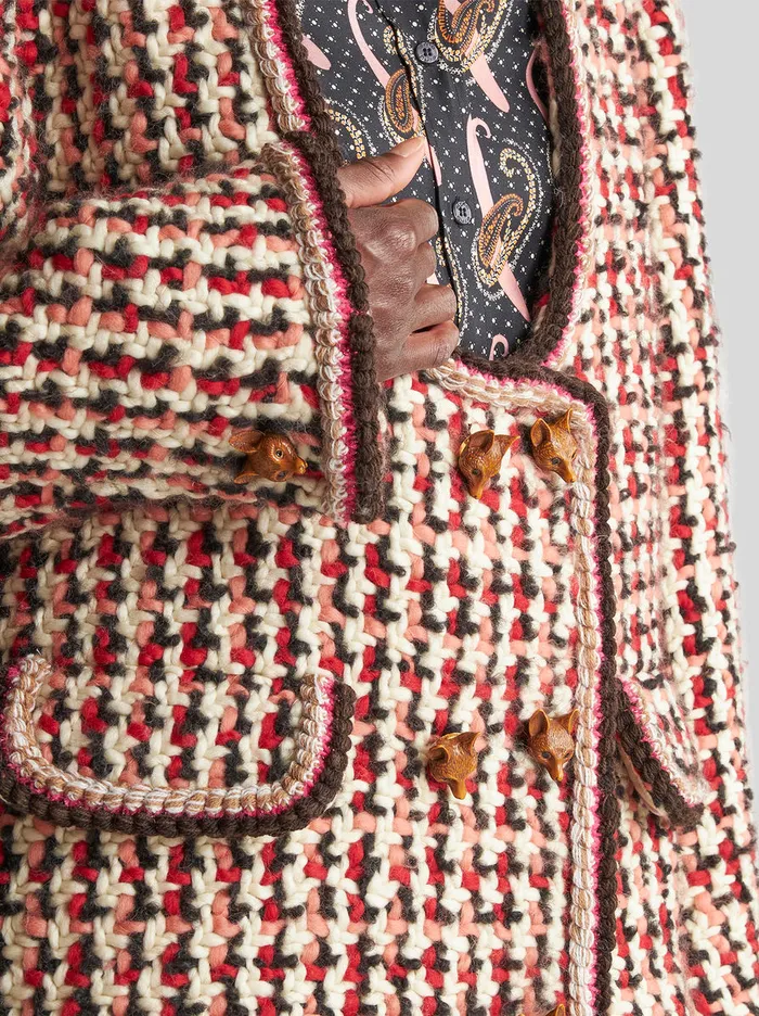 Women Oversized Jacket In Heavyweight Boucl Wool Fabric Etro Coats And Outerwear