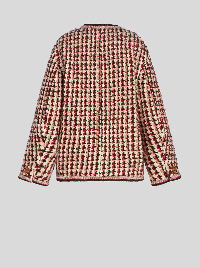 Women Oversized Jacket In Heavyweight Boucl Wool Fabric Etro Coats And Outerwear