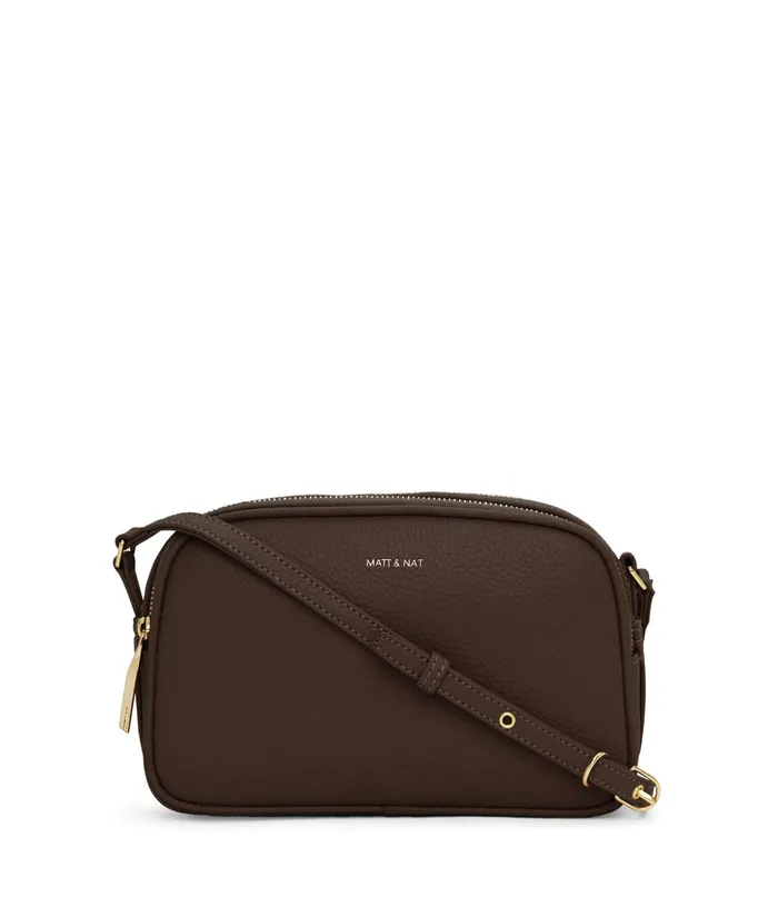 Women Pair Vegan Crossbody Bag 8211 Purity Chocolate Matt and Nat Crossbody