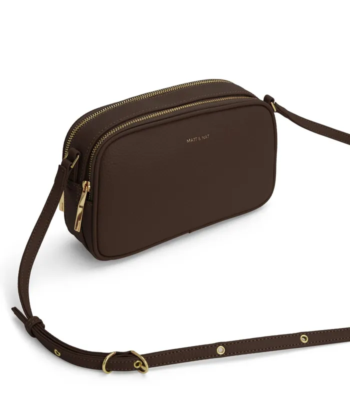 Women Pair Vegan Crossbody Bag 8211 Purity Chocolate Matt and Nat Crossbody