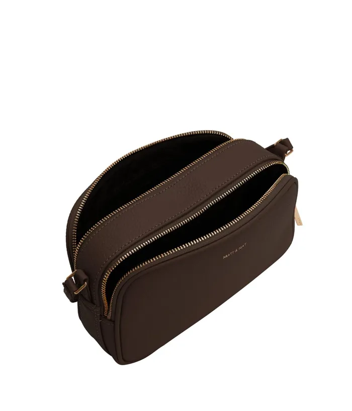Women Pair Vegan Crossbody Bag 8211 Purity Chocolate Matt and Nat Crossbody