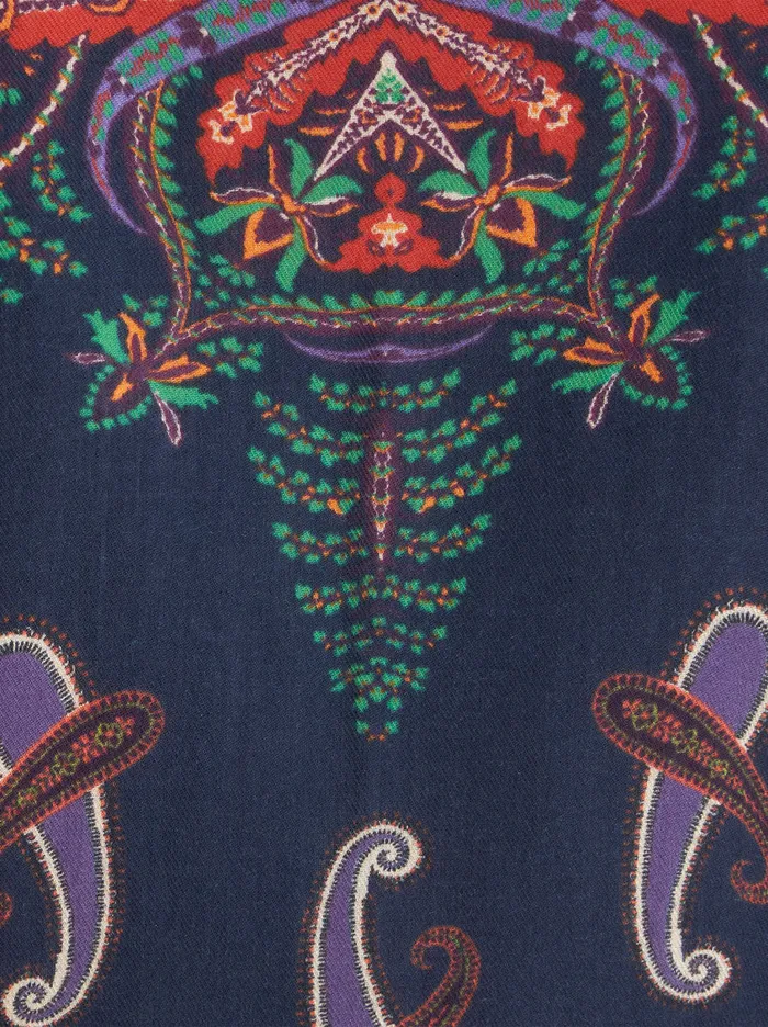 Women Paisley Design Cape Etro Coats And Outerwear