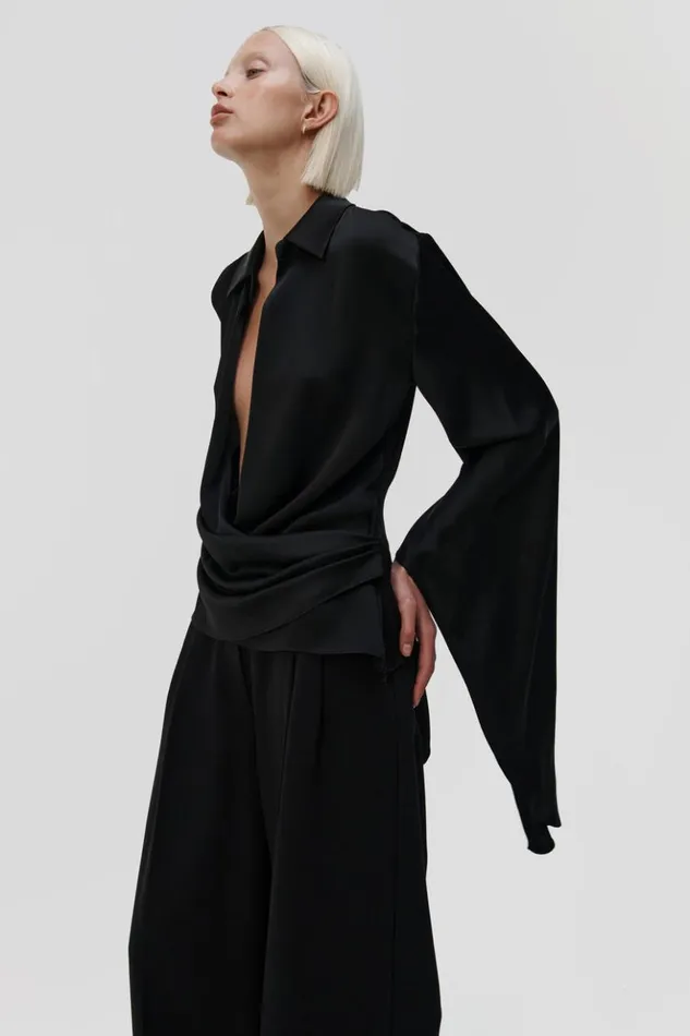 Women Paradisa Top Black Jonathan Simkhai Tops and Bodysuits