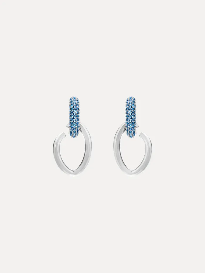 Women Pav O Drop Earrings Blue Oscar De La Renta Earrings