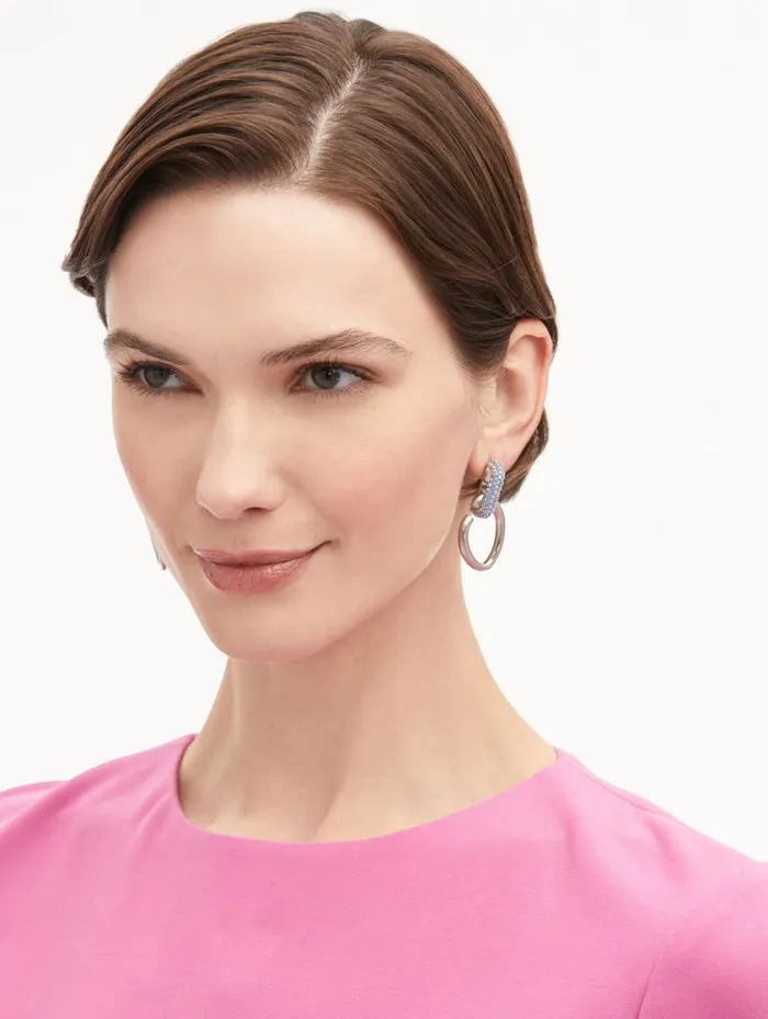 Women Pav O Drop Earrings Blue Oscar De La Renta Earrings Women Pav O Drop Earrings Blue Oscar De La Renta Earrings