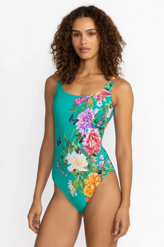 Women PEACOCK GOZA TANK ONE PIECE Peacock Goza Johnny Was Swim and Resort