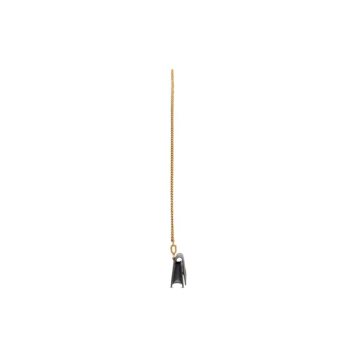 Women Phone Accessories and Keyrings Balenciaga Hourglass Earpods Holder In Black