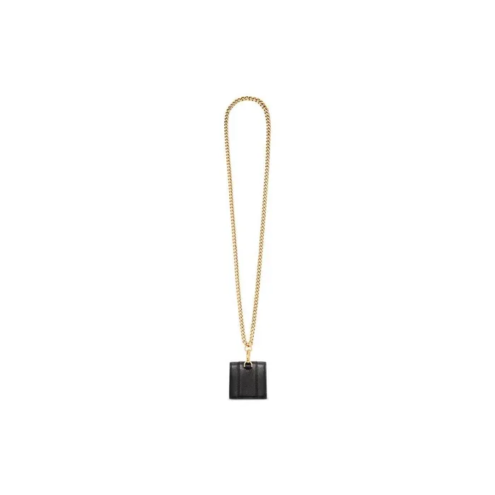 Women Phone Accessories and Keyrings Balenciaga Hourglass Earpods Holder In Black
